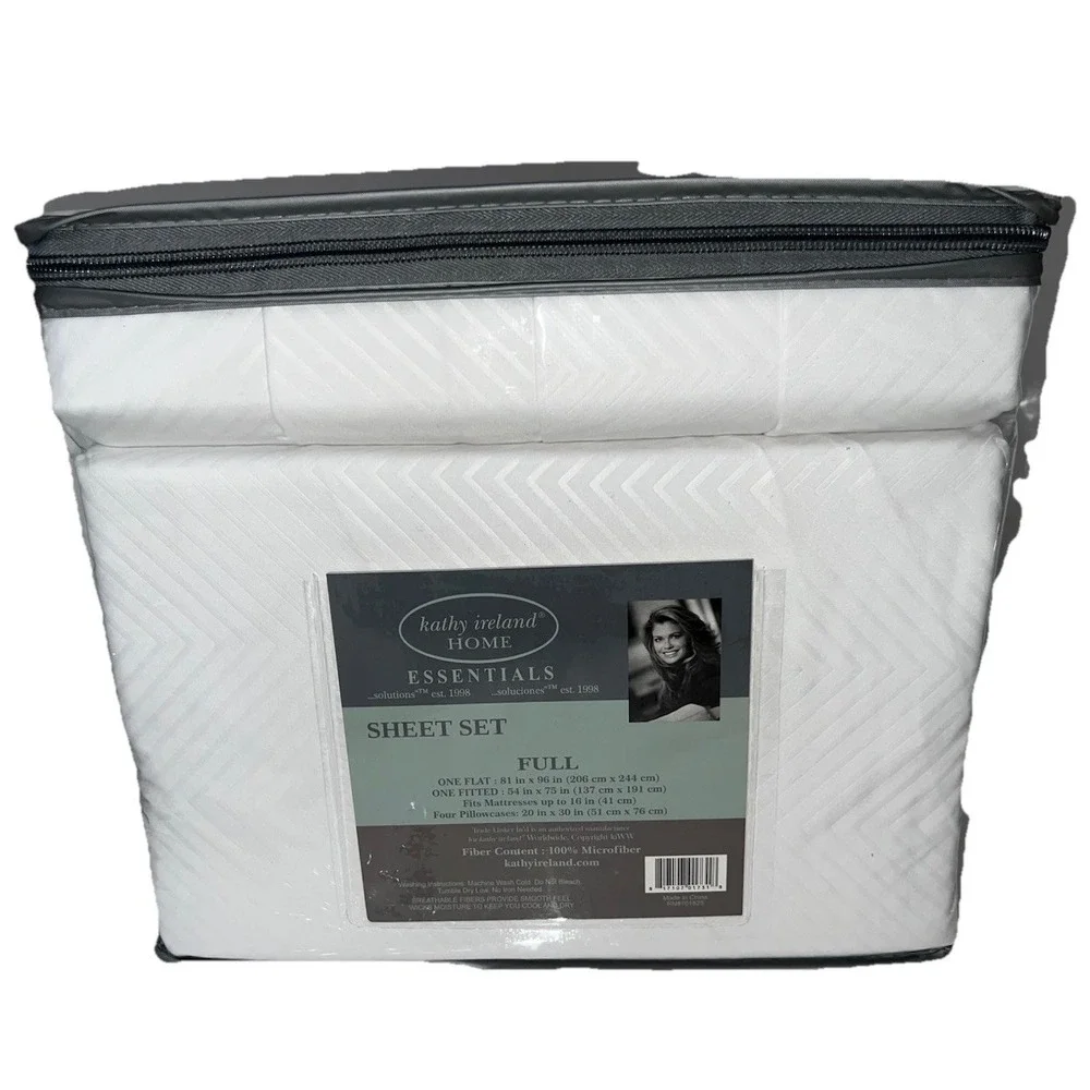 (B30/28)Kathy Ireland Bedding Sheet Set Size Full